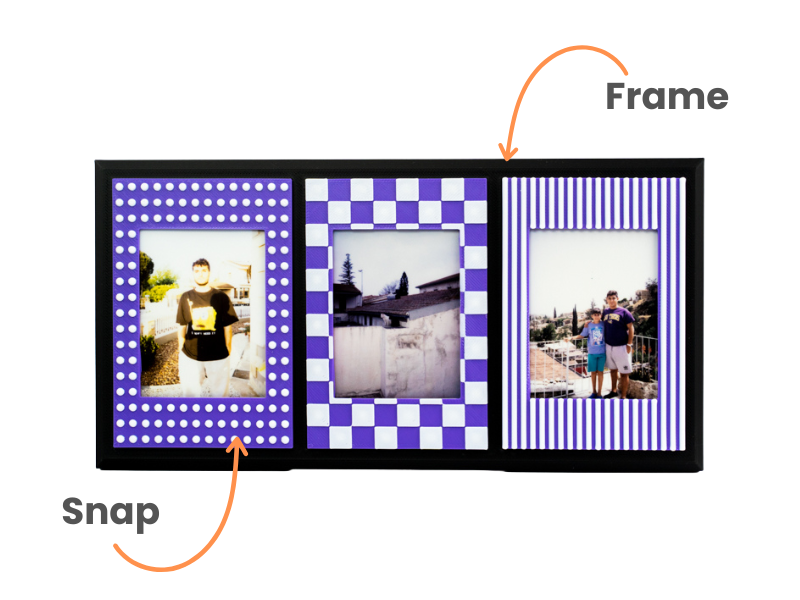 SnapFrame 1x3 for Instax Mini